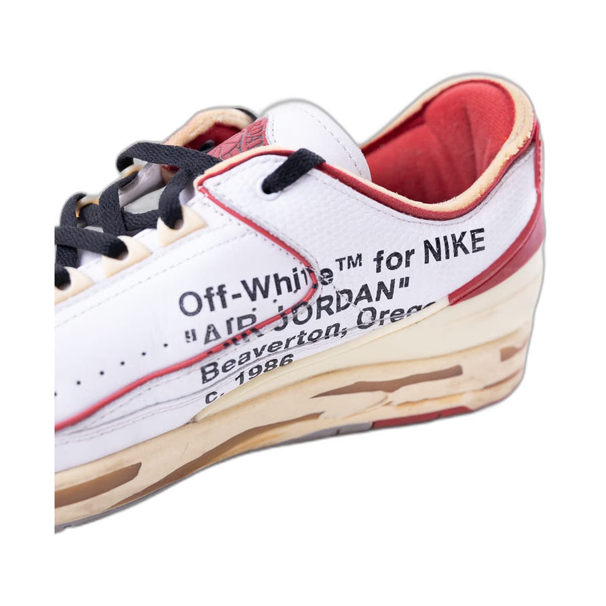 Nike Air Jordan 2 Retro Low SP Off-White White Red (UK 11)