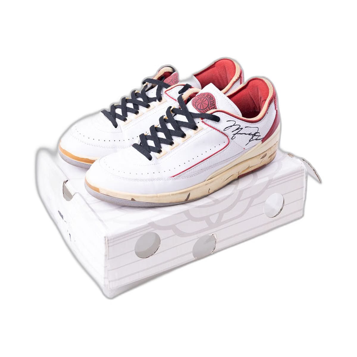 Nike Air Jordan 2 Retro Low SP Off-White White Red (UK 11)