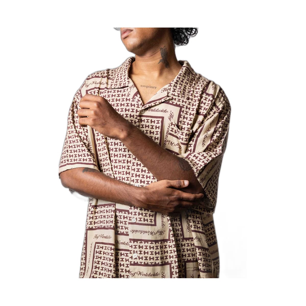 HUF Scarf S/S Resort Shirt (XXL)