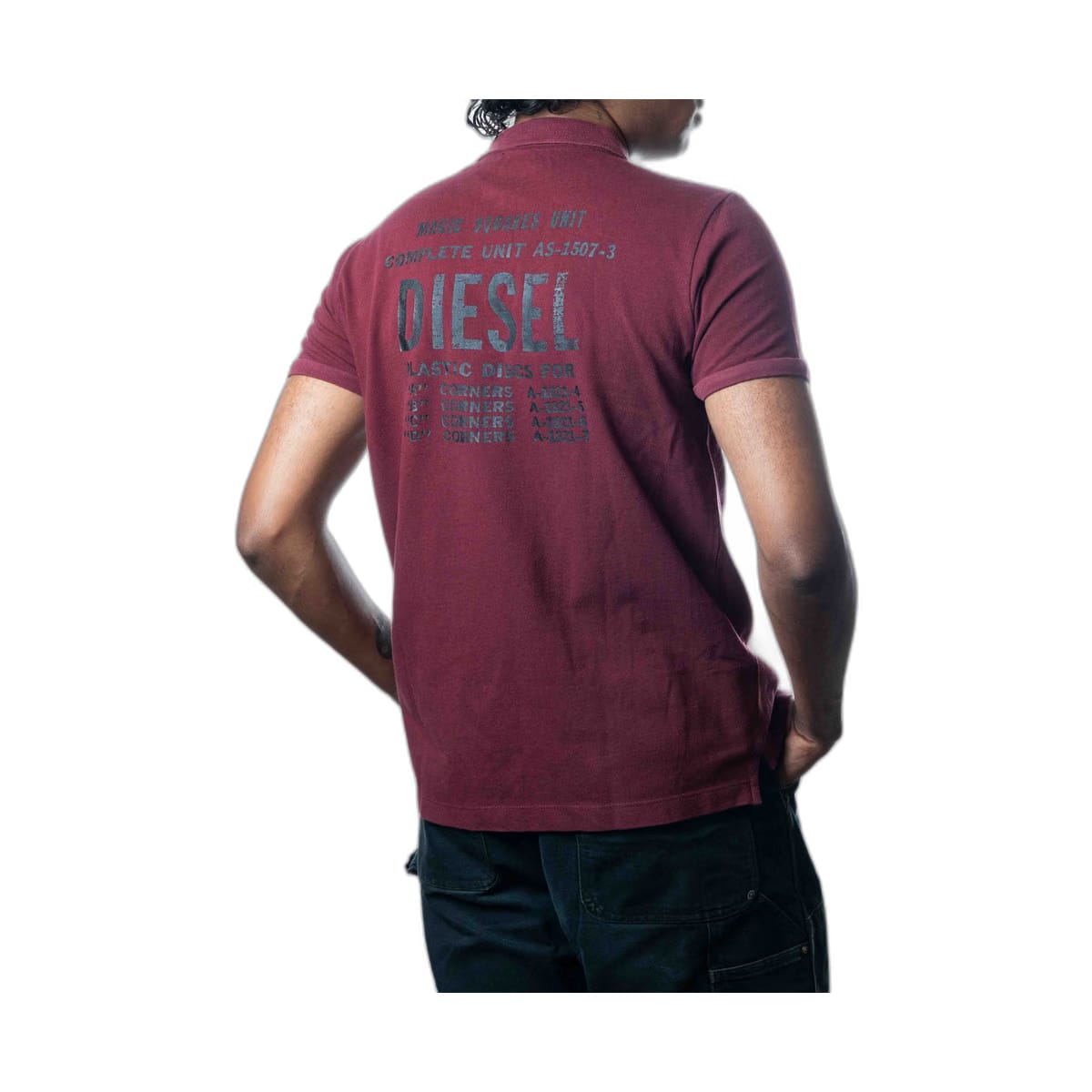 Diesel Red Polo T-Shirt (M)