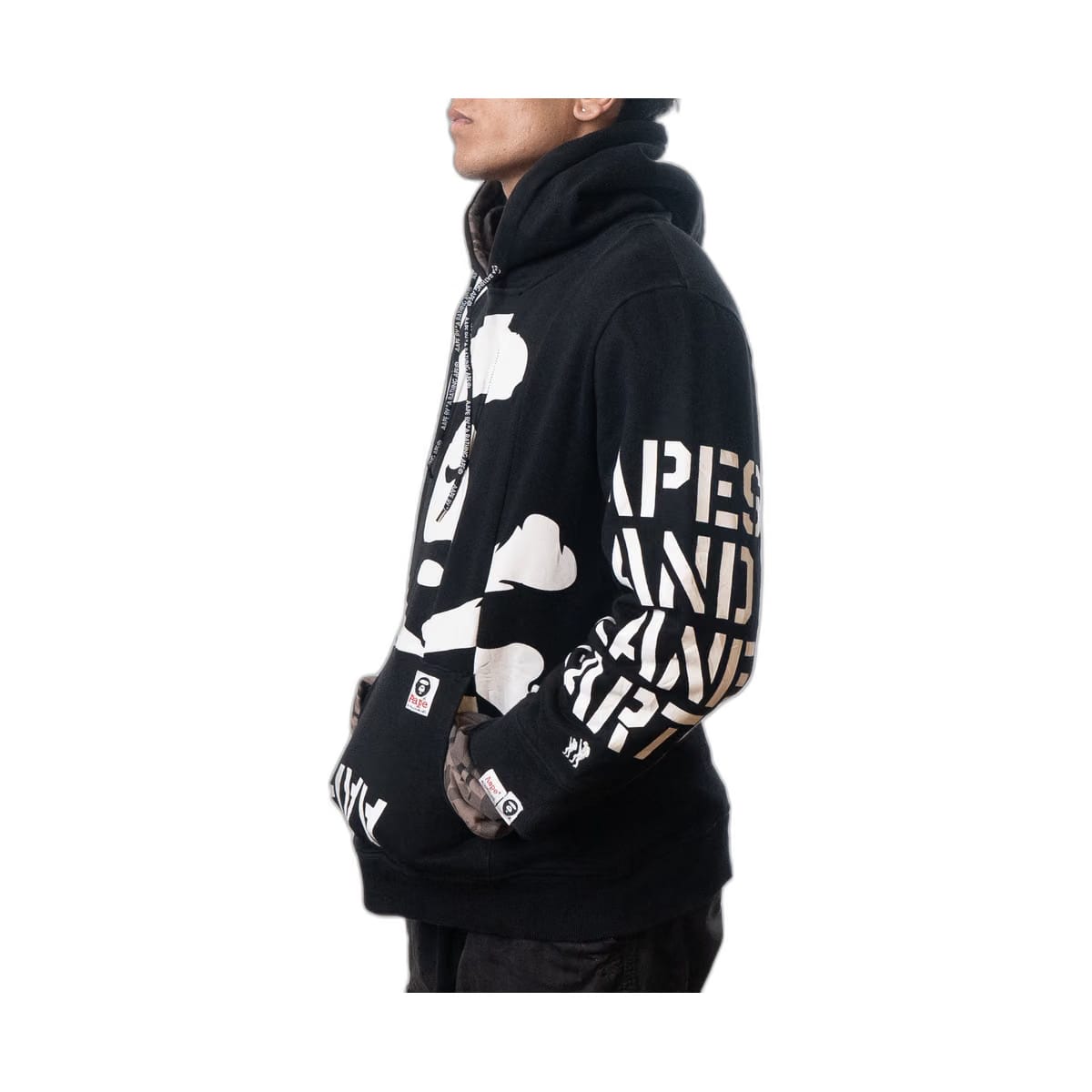 Aape By A Bathing Ape Universe Graphic Print Hoodie (L)