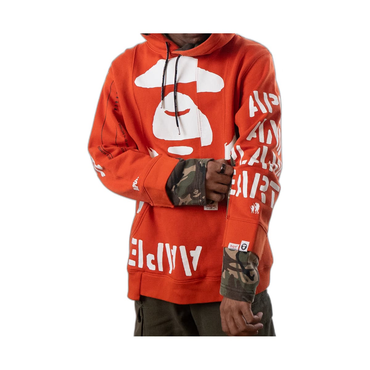 Aape By A Bathing Ape Universe Camo Hoodie (L)