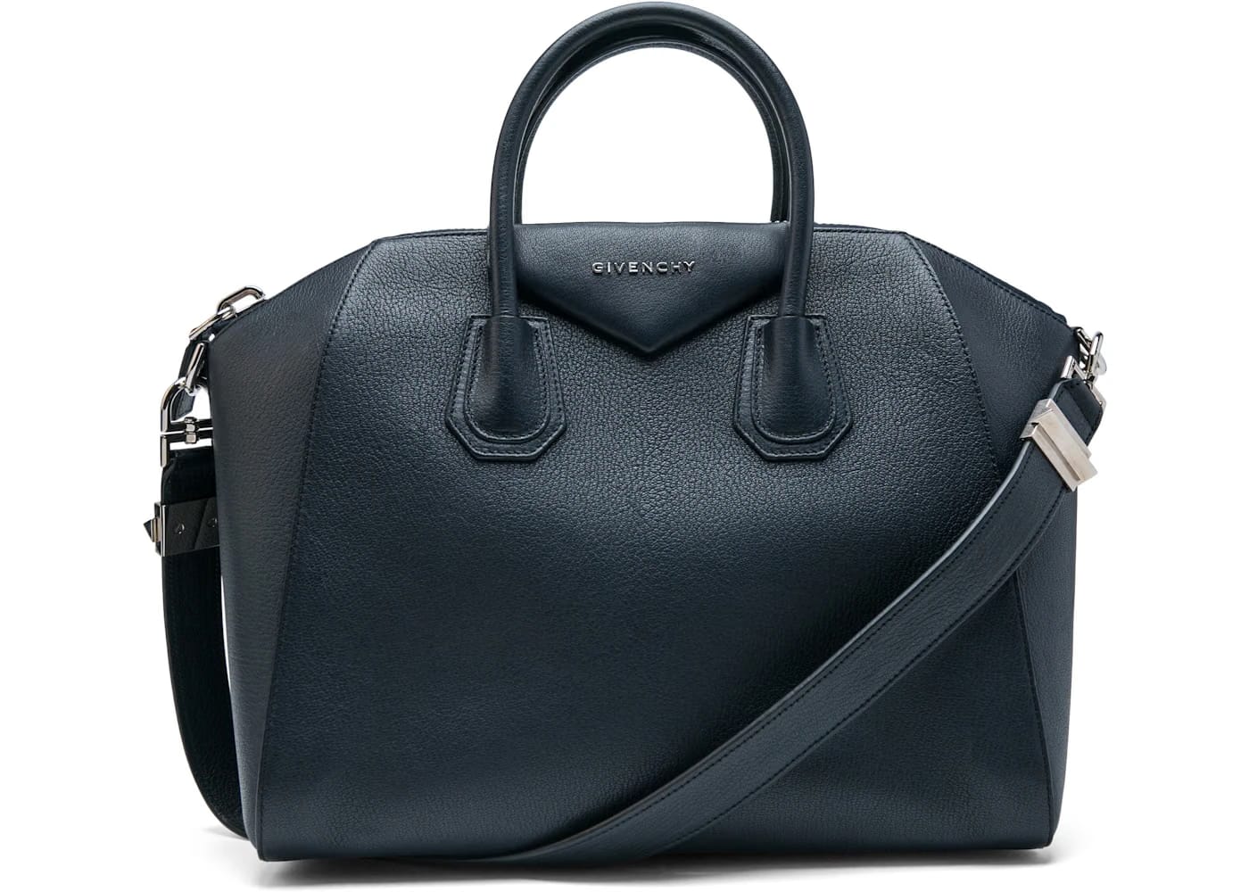 Givenchy Antigona Tote Sugar Goatskin Medium Navy