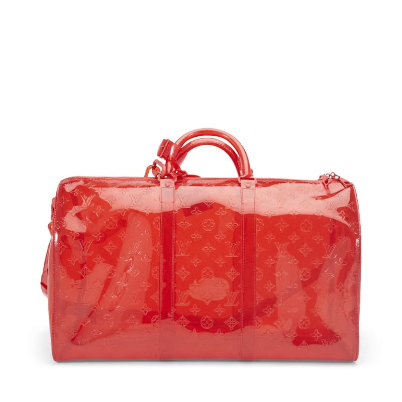 Louis Vuitton Keepall Bandouliere Monogram 50 Red