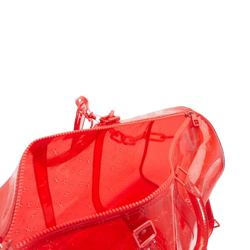 Louis Vuitton Keepall Bandouliere Monogram 50 Red