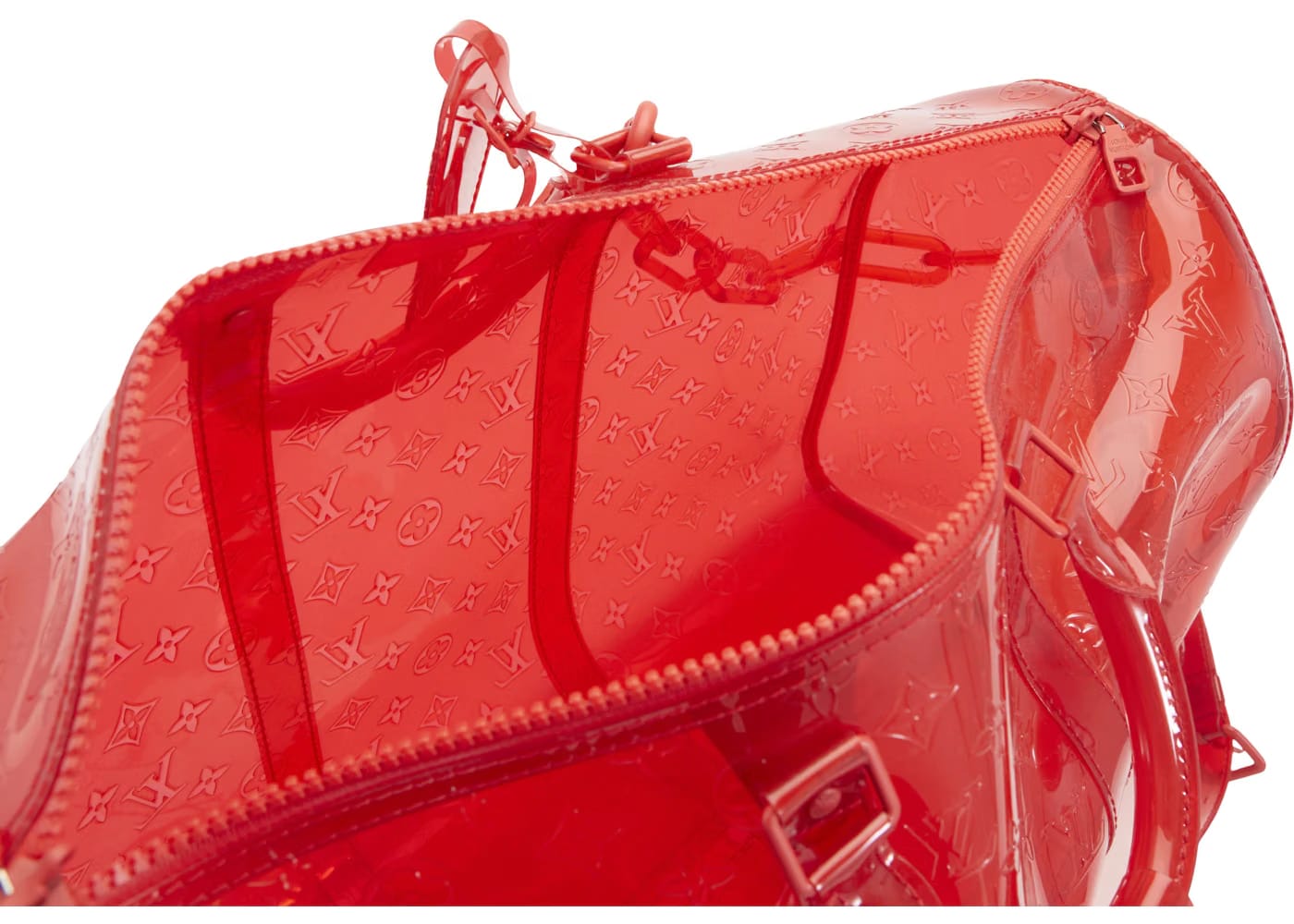 Louis Vuitton Keepall Bandouliere Monogram 50 Red