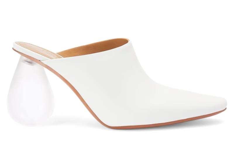 LOEWE 90 Drop Heel Mules White (Women's)