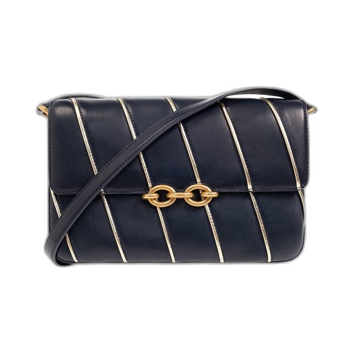 Le Maillon Satchel Bag In Navy Deep Marine