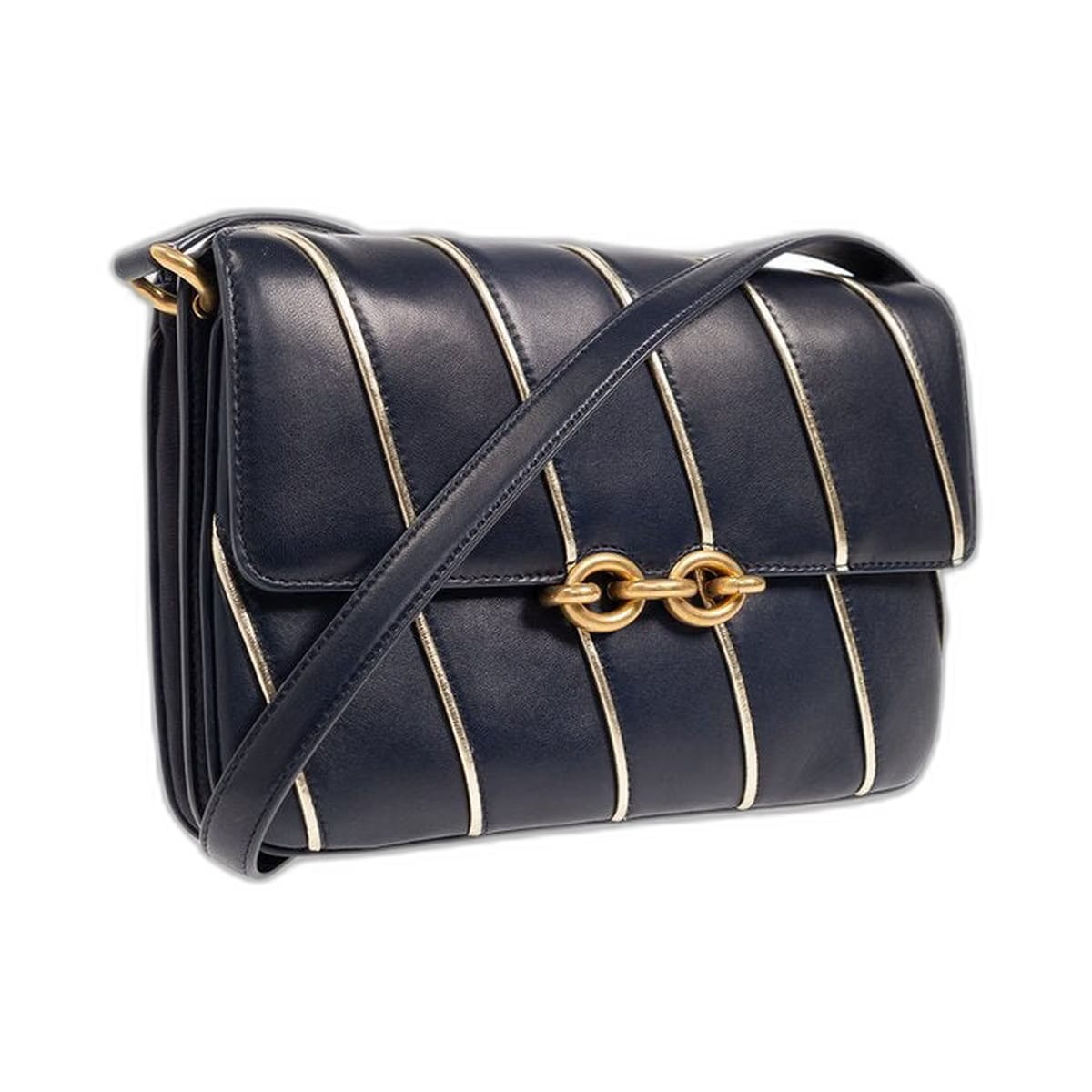 Le Maillon Satchel Bag In Navy Deep Marine