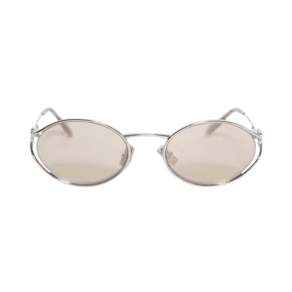 Miu Miu Logo Sunglasses Silver/Brown (0MU 52YS 1BC10F54)