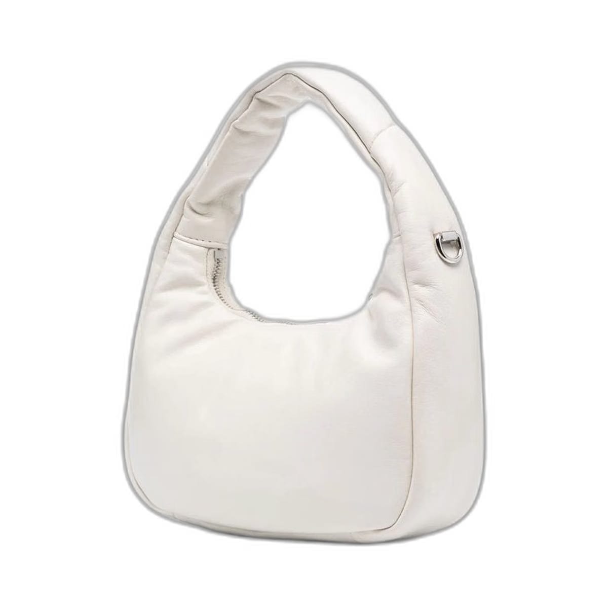 Zipped Mini Handbag In White