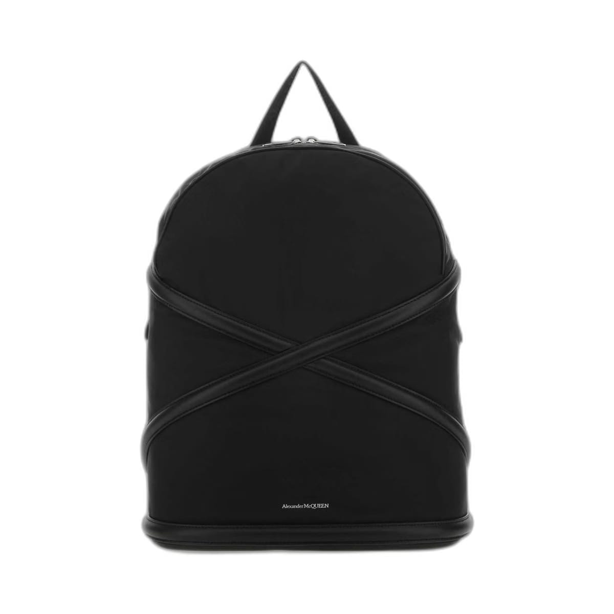 Black Nylon Harness Backpack