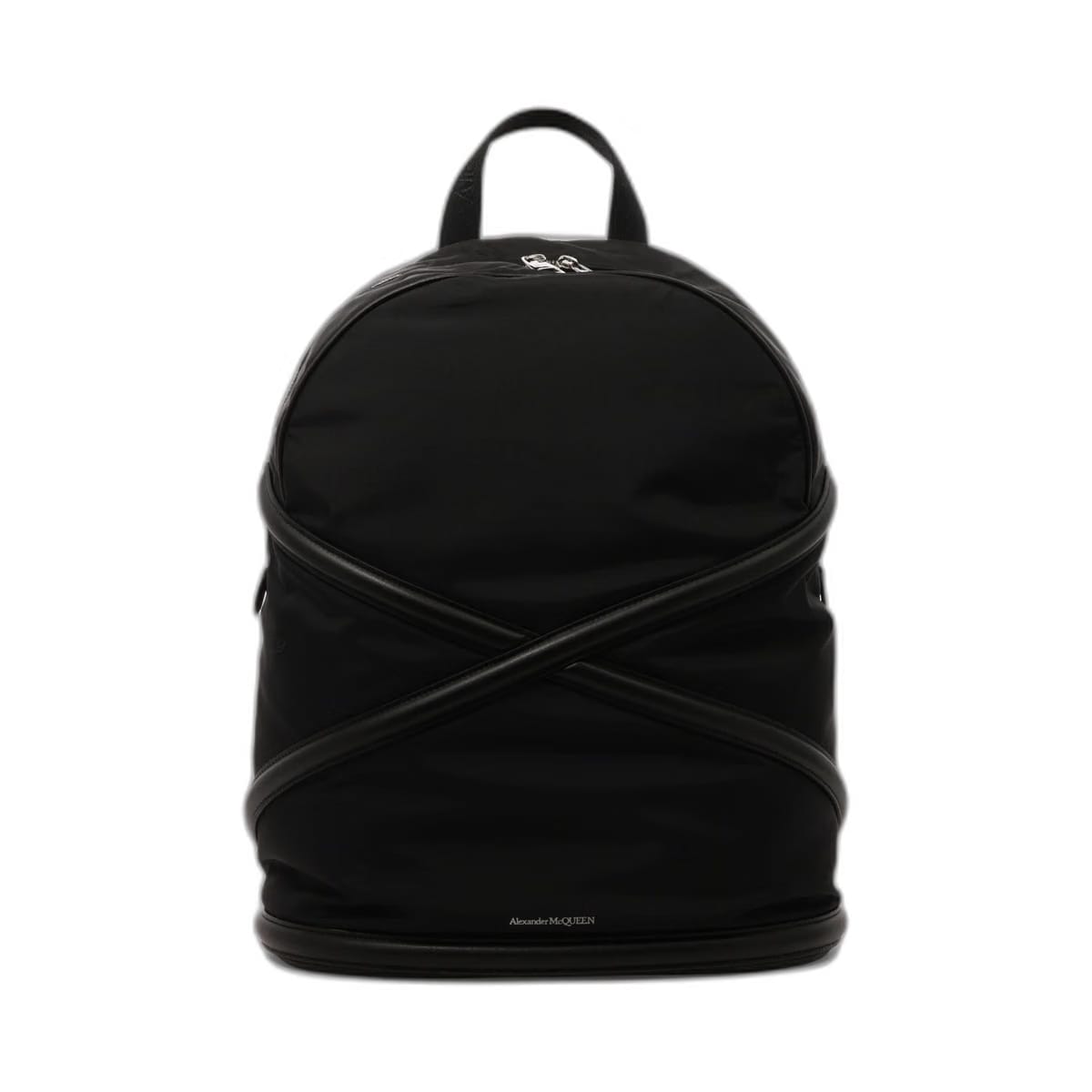 Black Nylon Harness Backpack