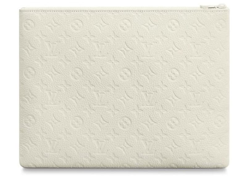 Louis Vuitton A4 Pouch Monogram White