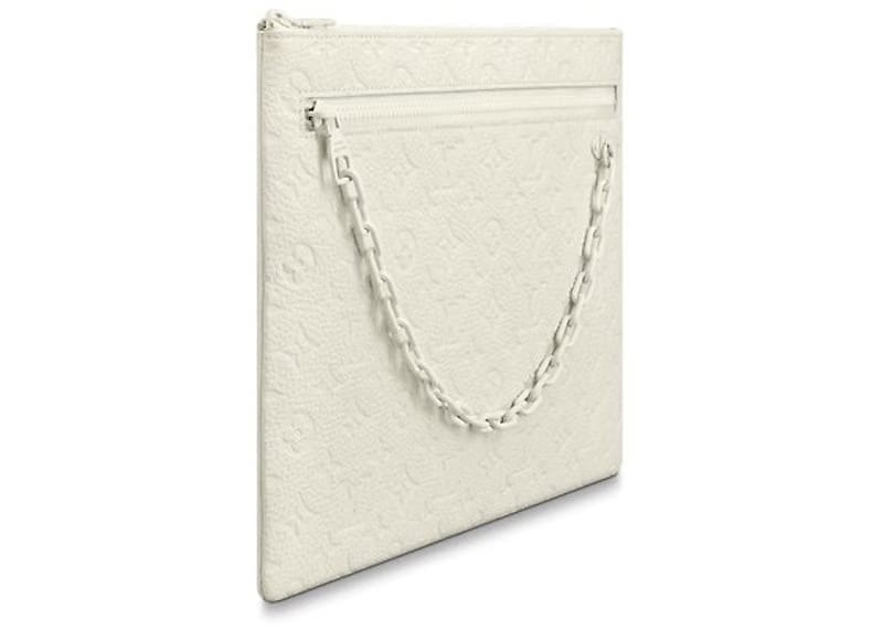 Louis Vuitton A4 Pouch Monogram White
