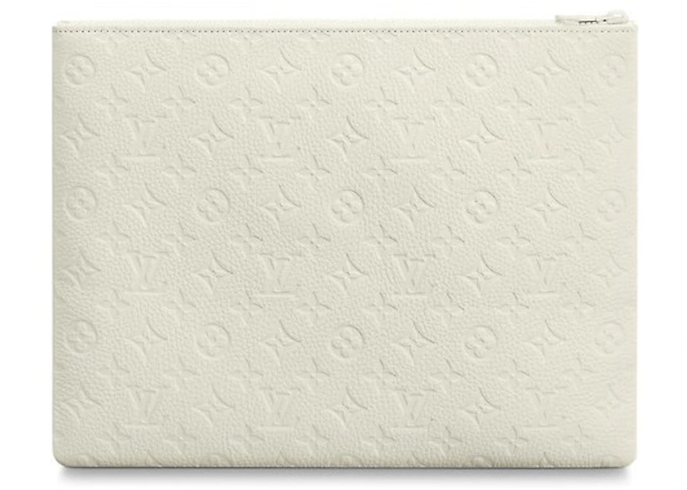 Louis Vuitton A4 Pouch Monogram White