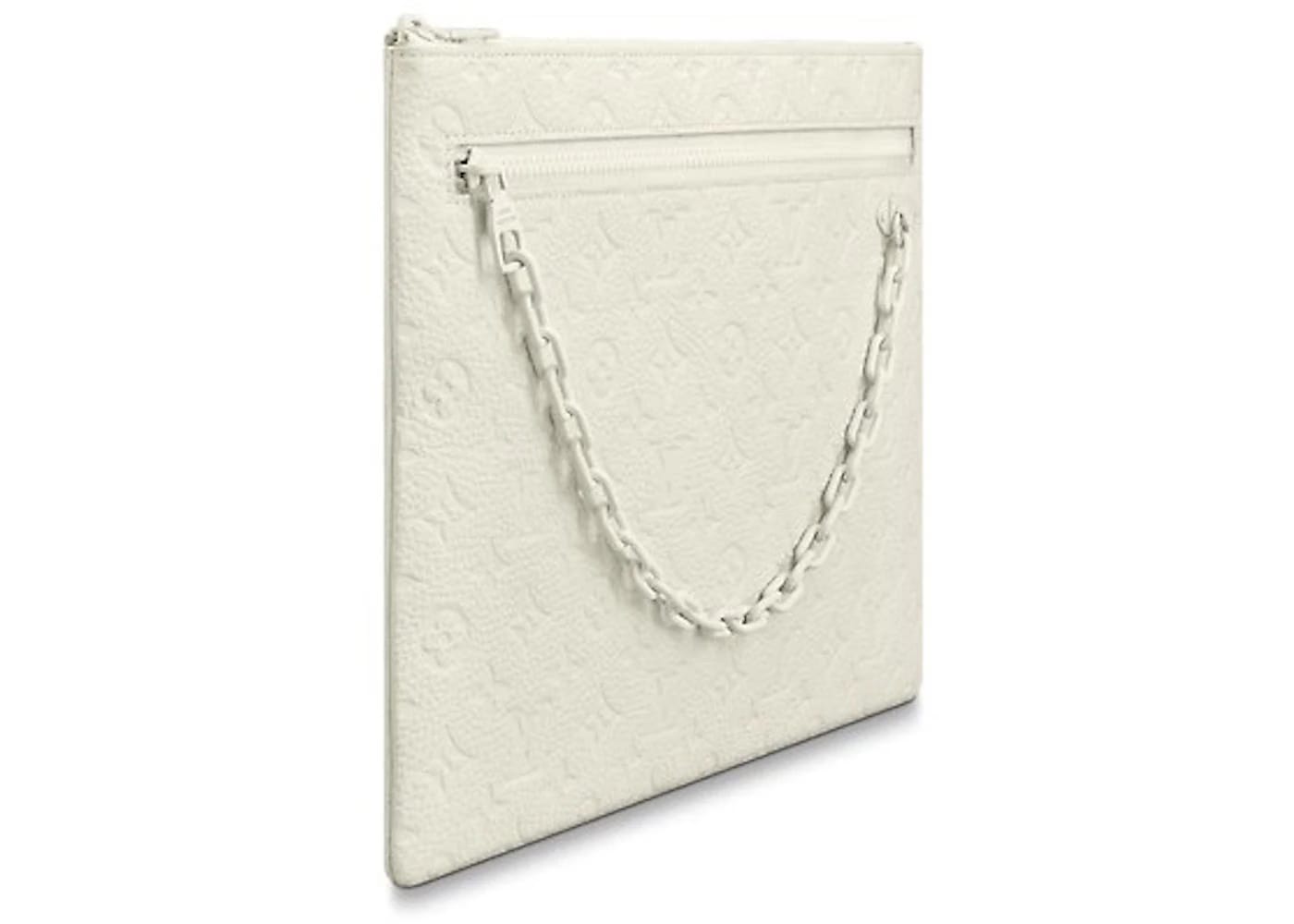 Louis Vuitton A4 Pouch Monogram White