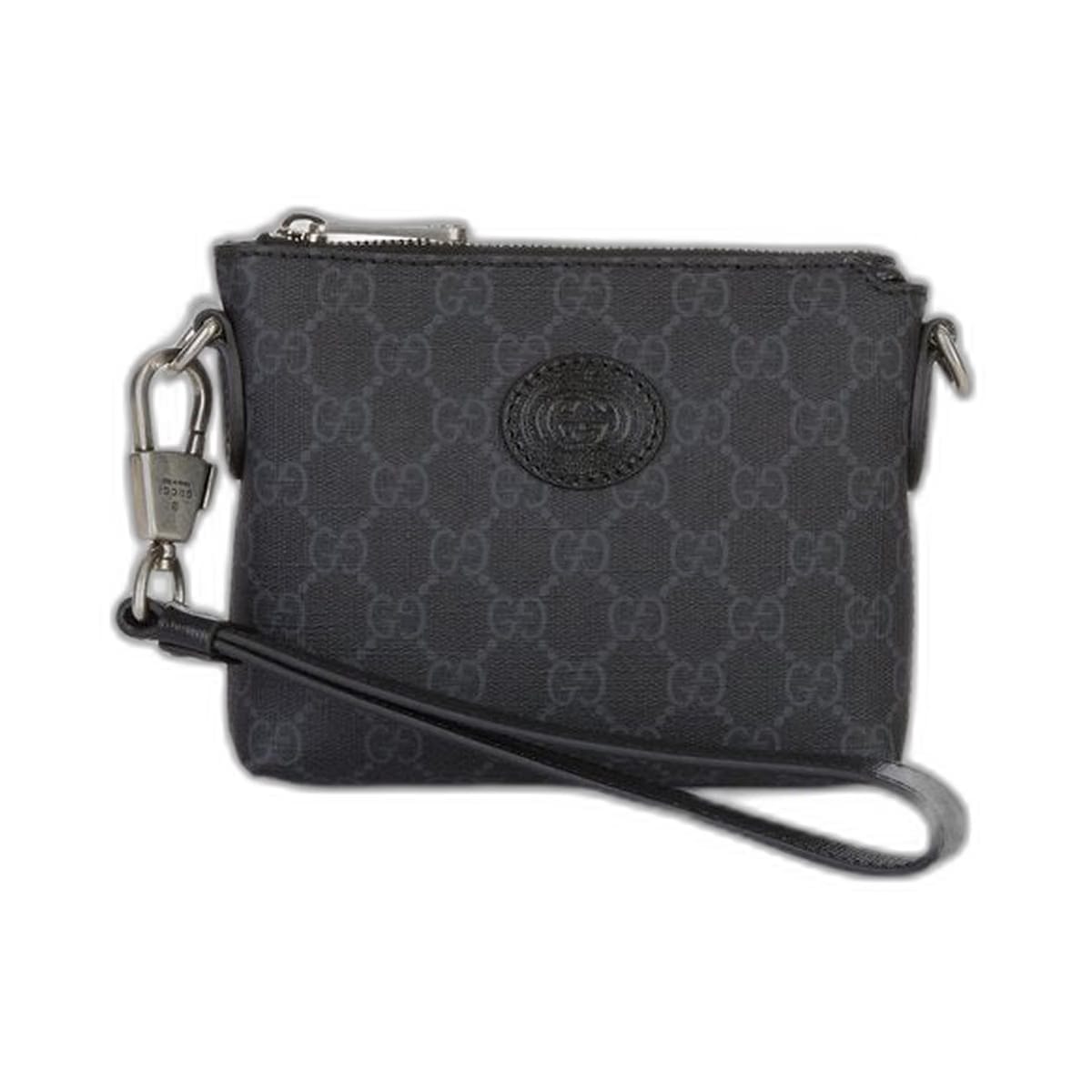 Gg Rétro Leather-Trimmed Coated-Canvas Messenger Bag