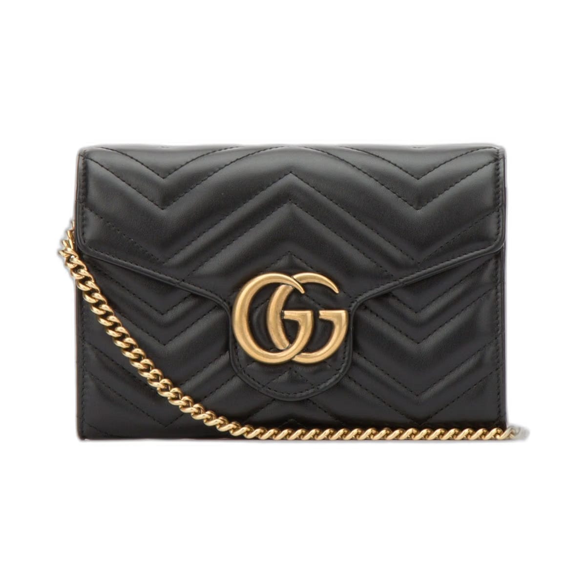 GG Marmont Matelassé Shoulder Bag, Gold Hardware
