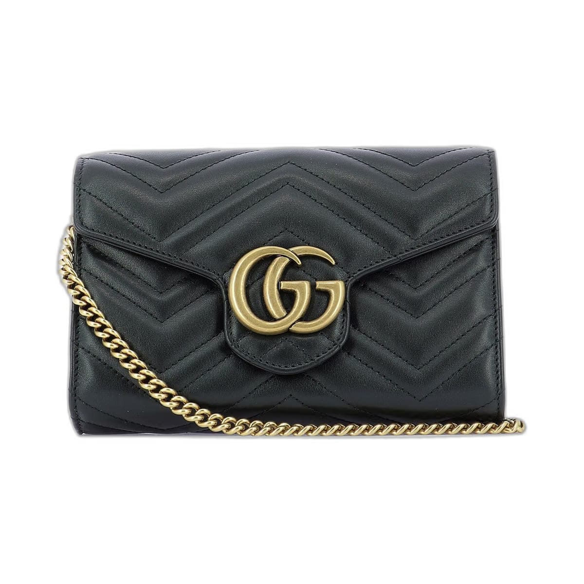GG Marmont Matelassé Shoulder Bag, Gold Hardware