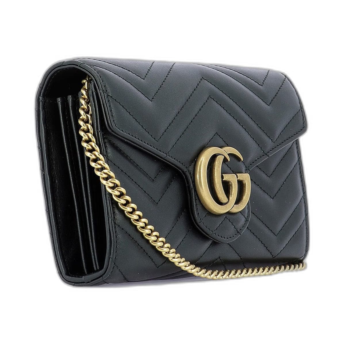 GG Marmont Matelassé Shoulder Bag, Gold Hardware
