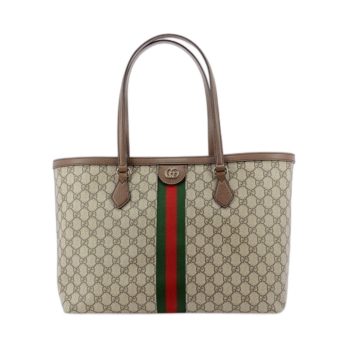 Ophidia Gg Middle-Sized Tote Bag Brown