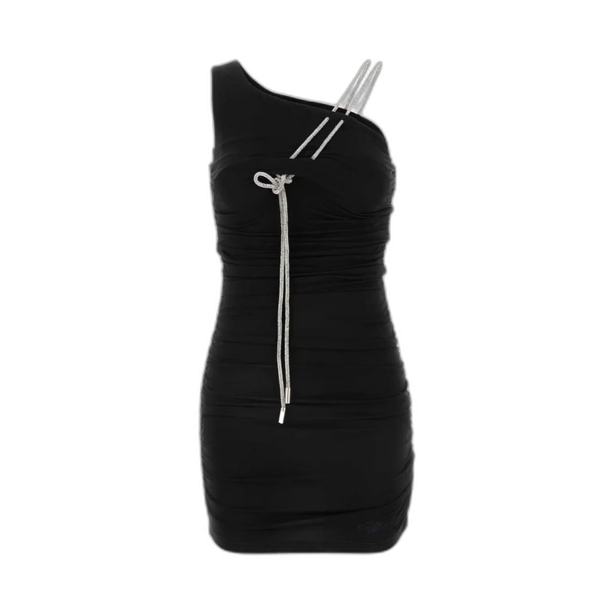 Black Stretch Viscose Mini Dress