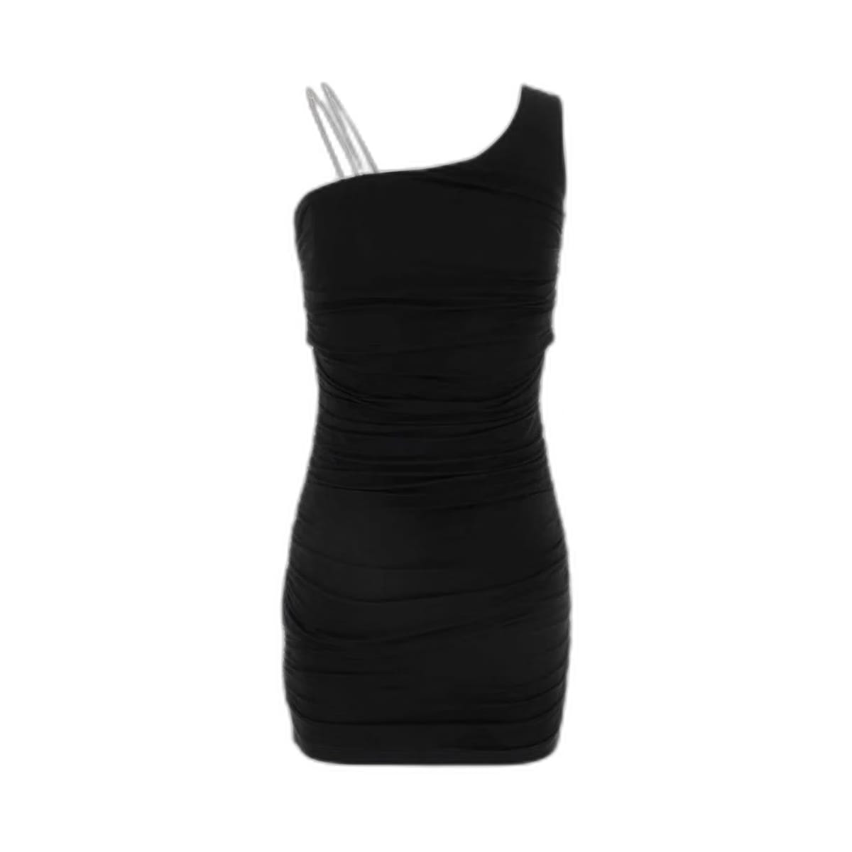 Black Stretch Viscose Mini Dress