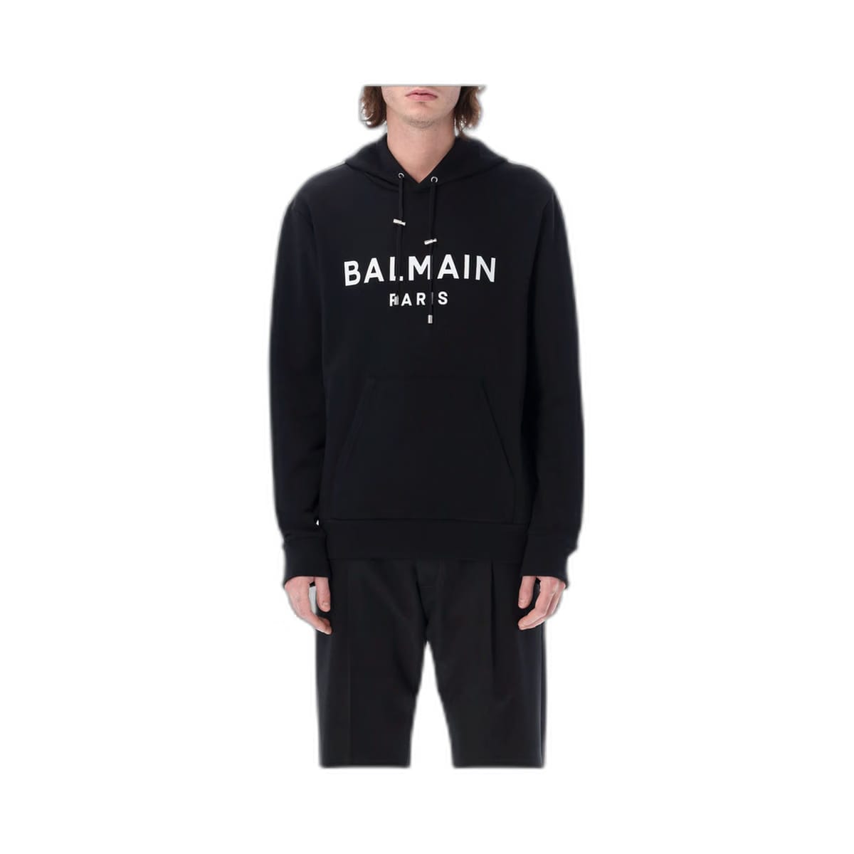 Black Cotton Sweatshirt