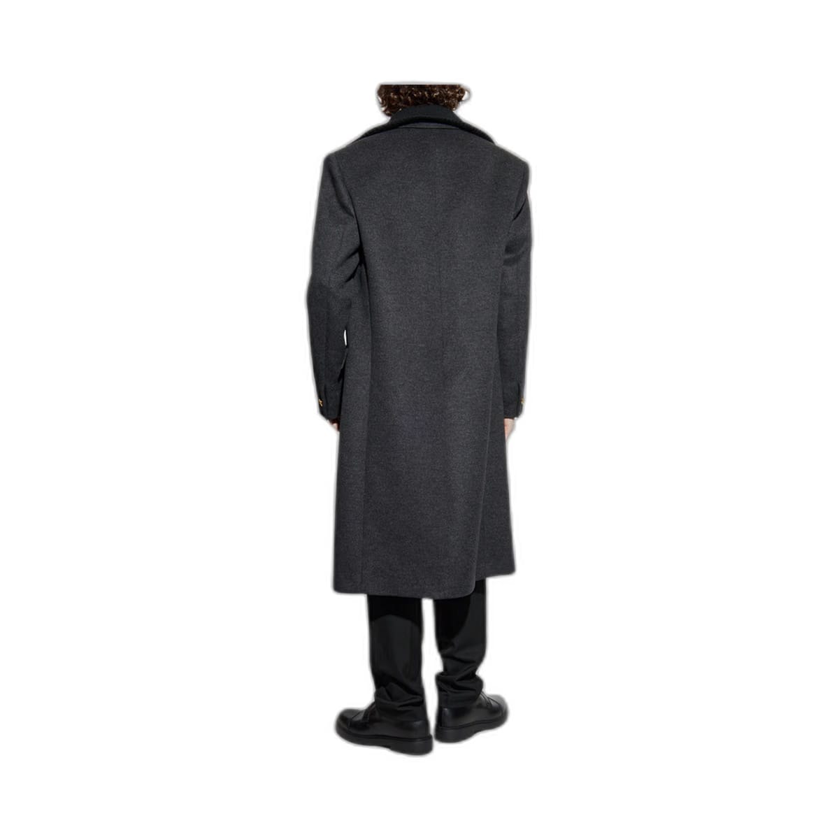 Double Breasted Coat Grey