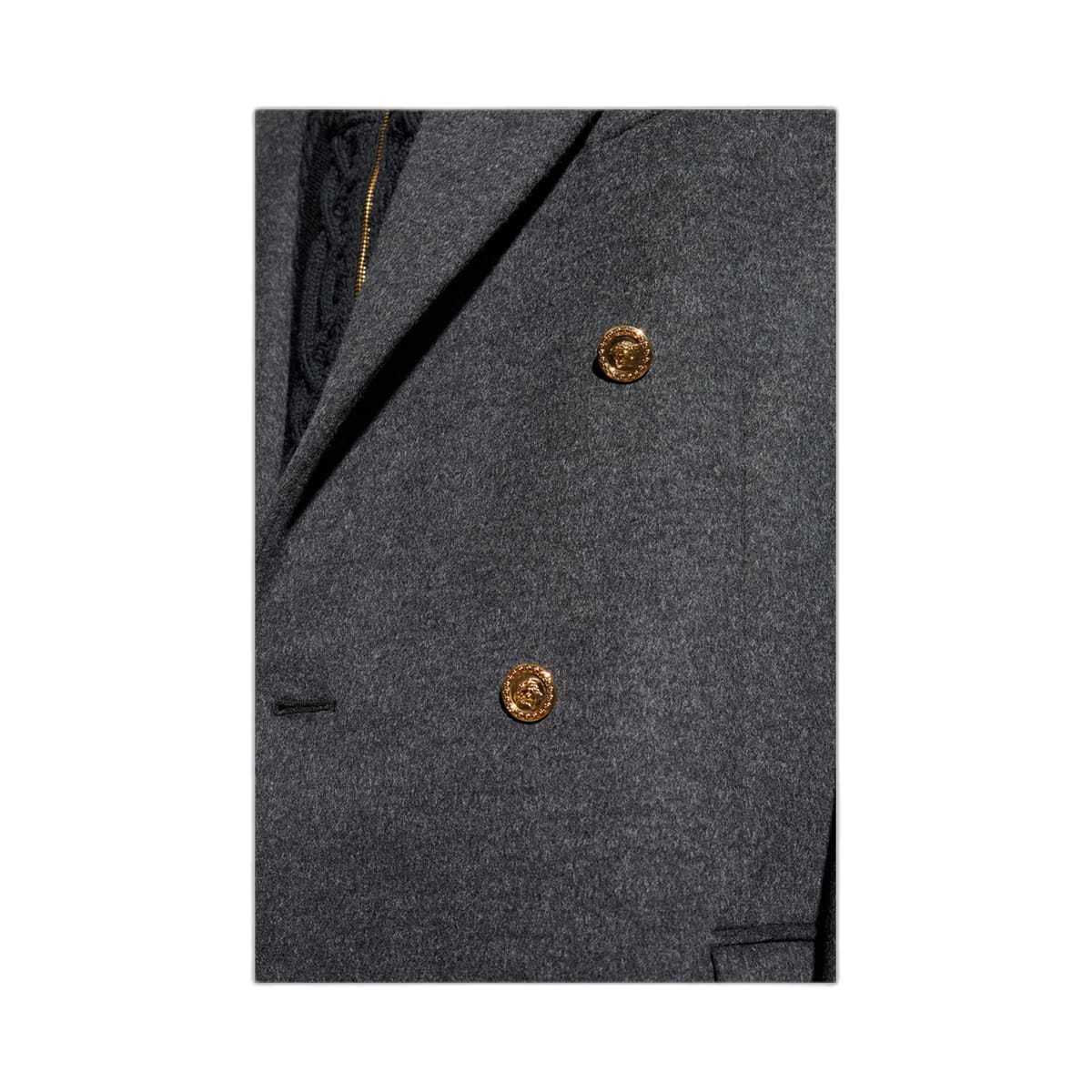 Double Breasted Coat Grey