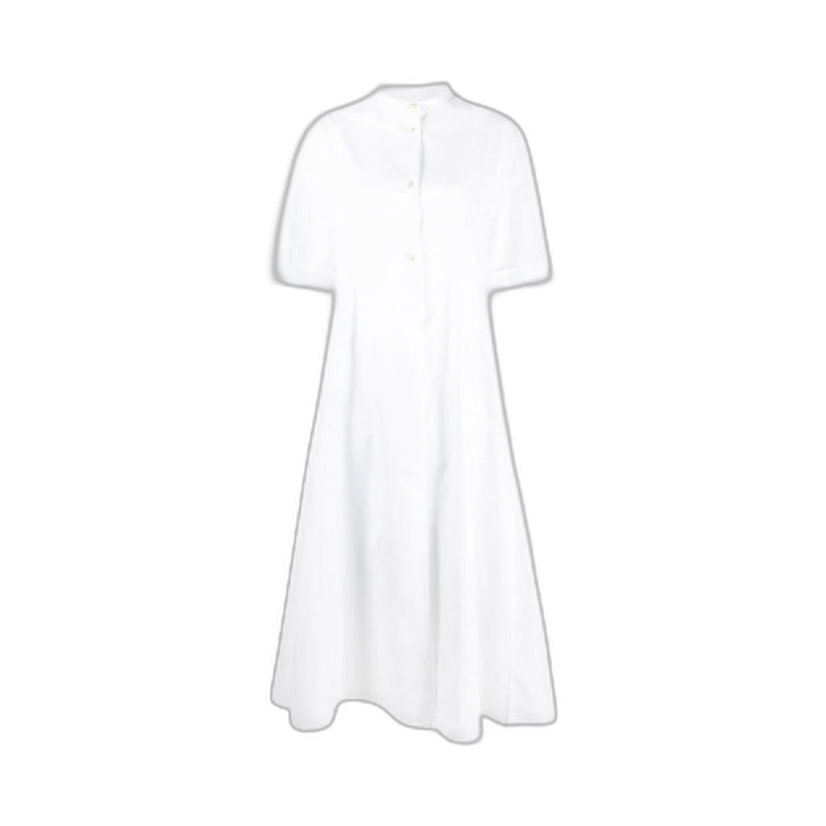 Cotton Poplin Shirt Dress White