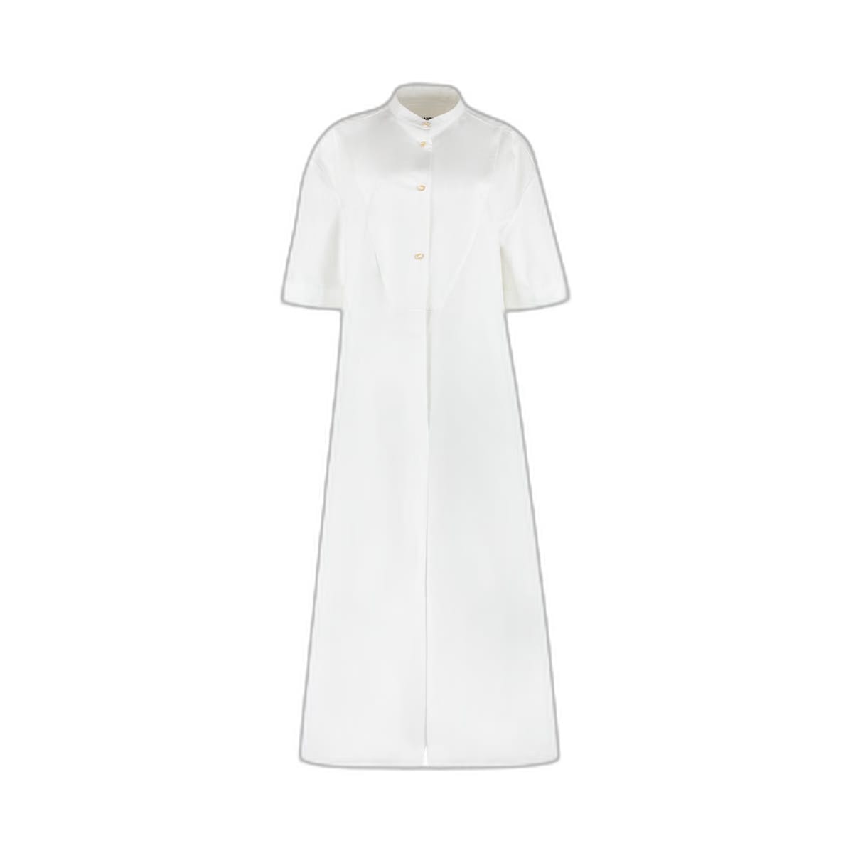 Cotton Poplin Shirt Dress White
