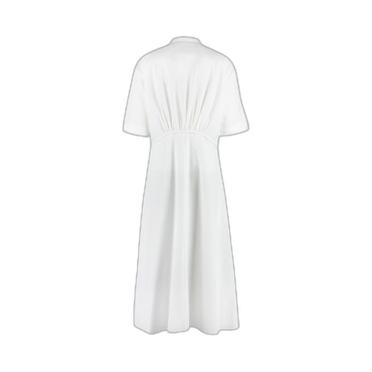 Cotton Poplin Shirt Dress White