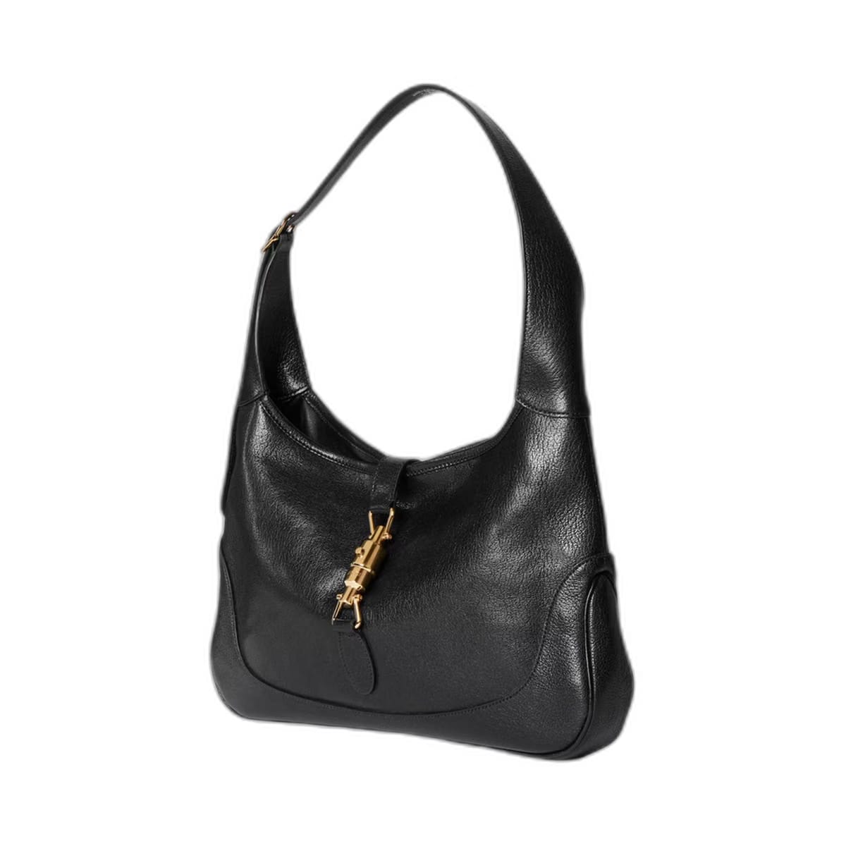 Jackie 1961 Medium Soft Grainy Leather Shoulder Bag - Black