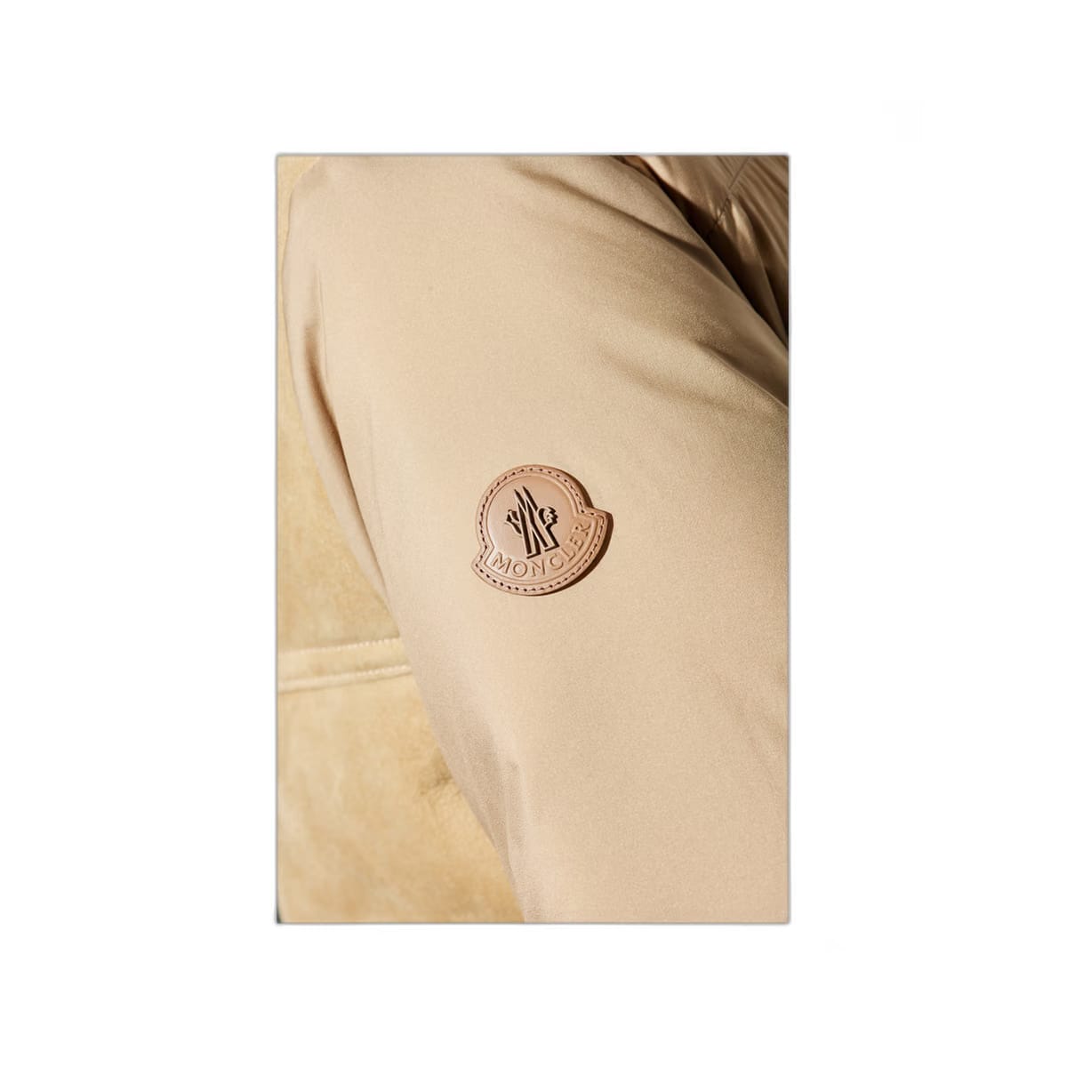 Beige Tonnay Suede & Shearling Shorts Down Jacket