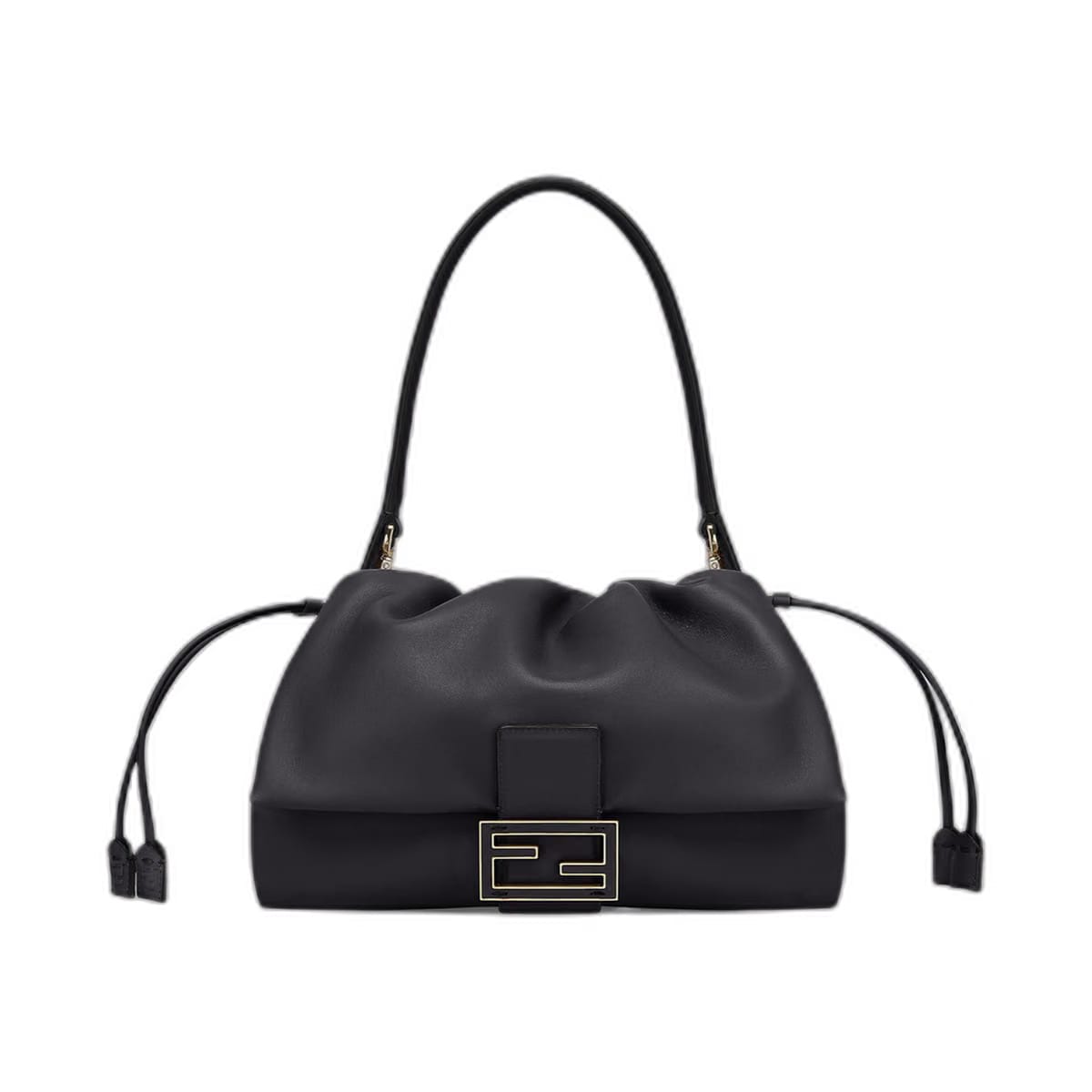 Mamma Baguette Medium Leather Handbag - Black