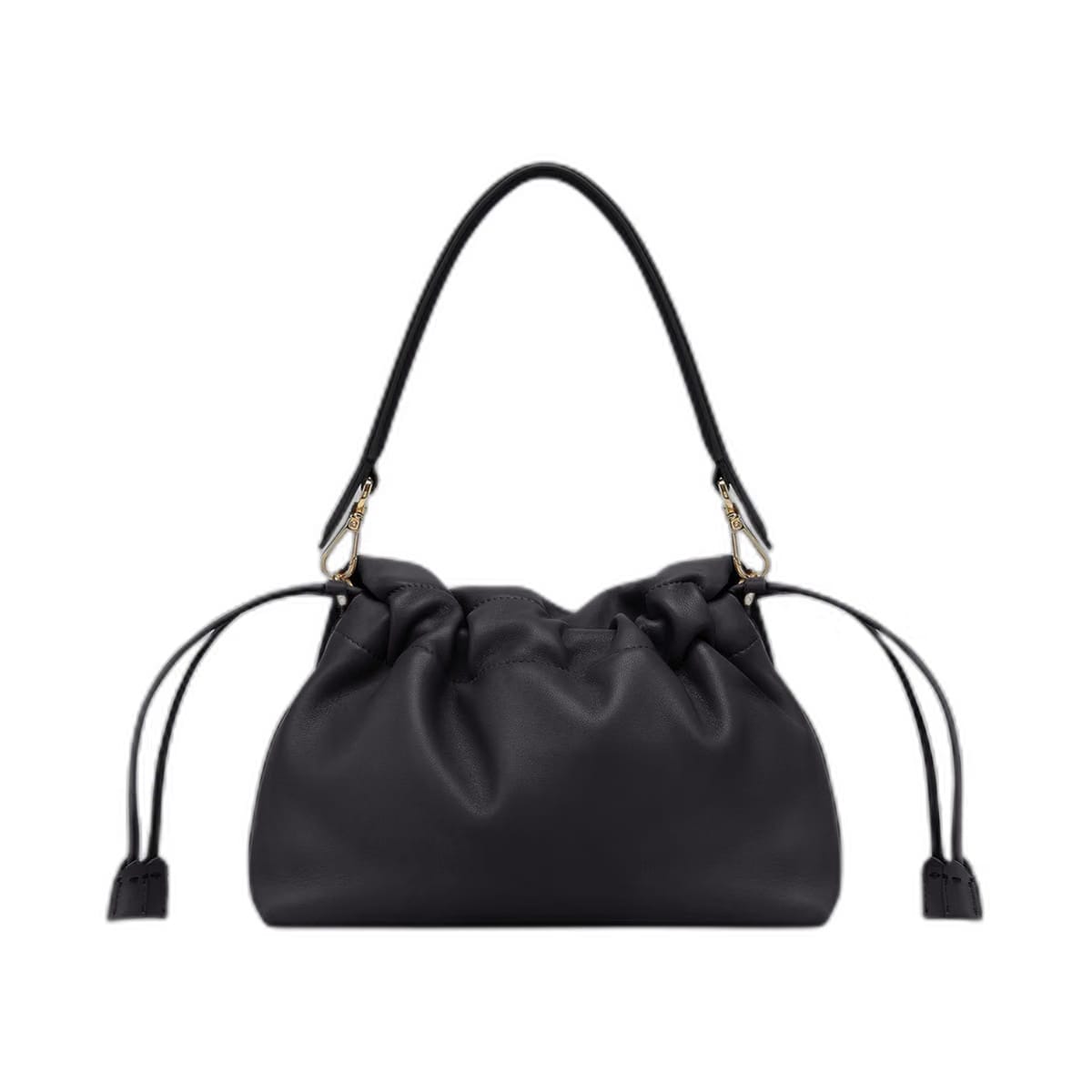 Mamma Baguette Medium Leather Handbag - Black