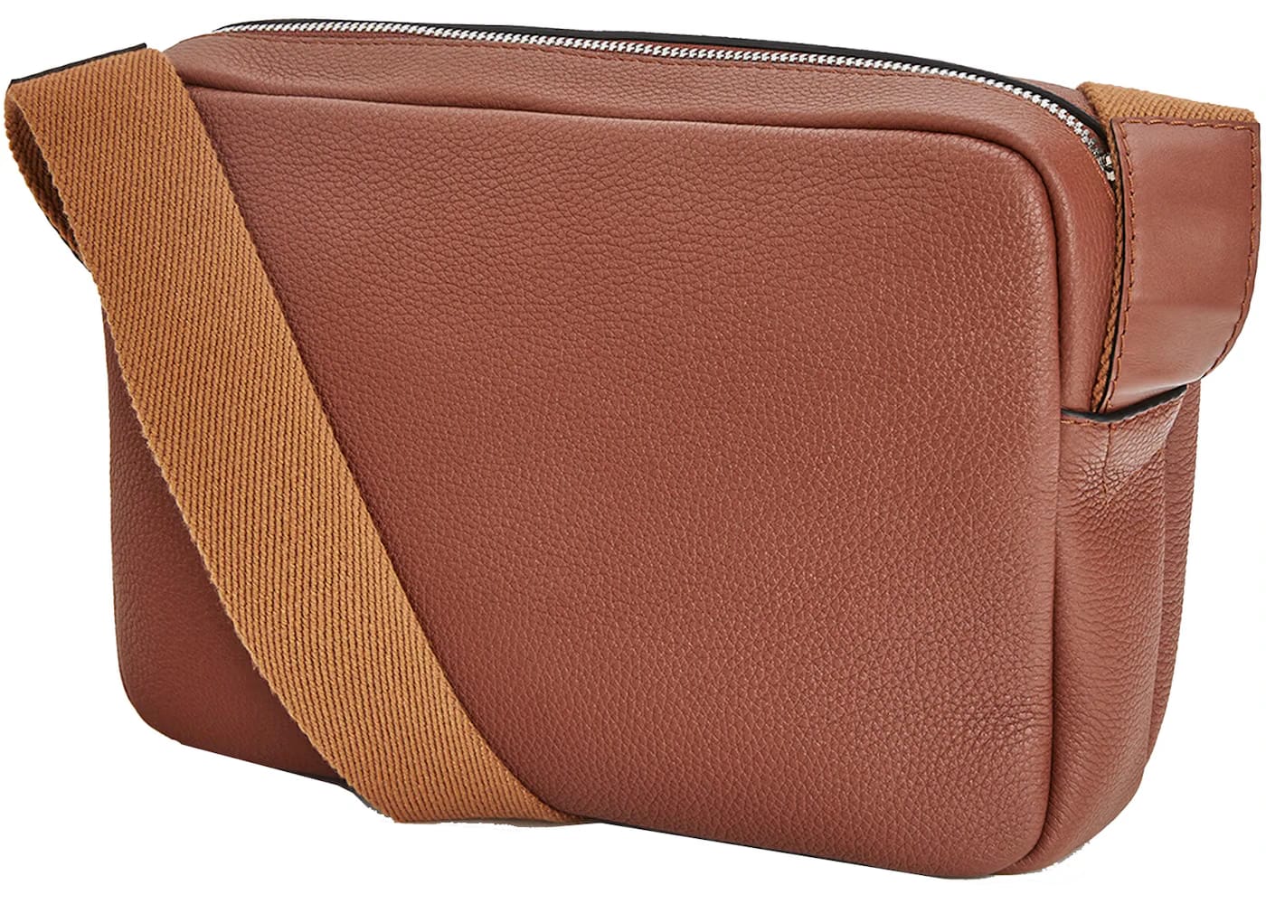 LOEWE Military Messenger Bag in Soft Grained Calfskin XS Cognac