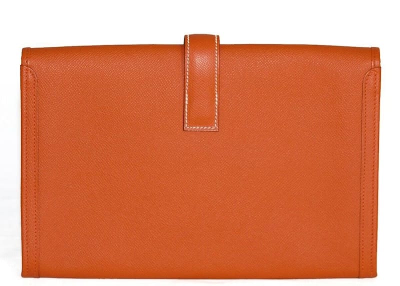 Hermes Jige Clutch Epsom PM Orange
