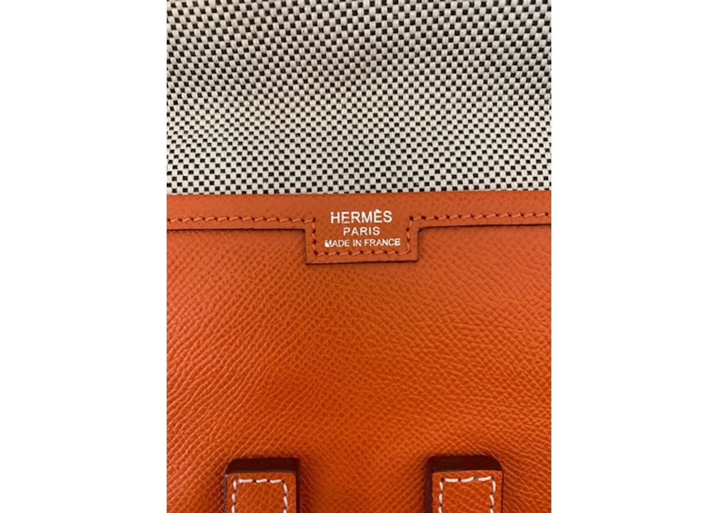 Hermes Jige Clutch Epsom PM Orange