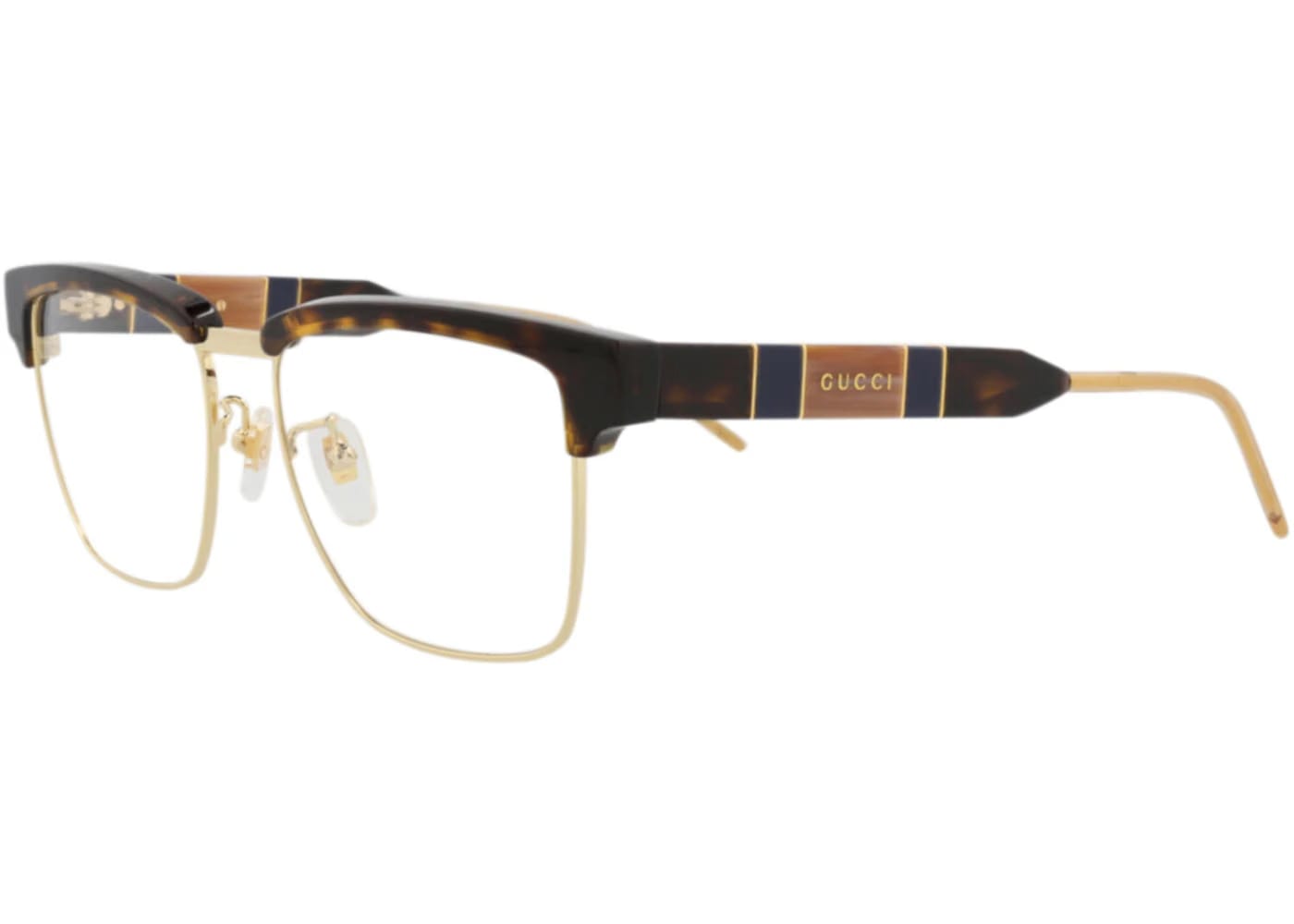 Gucci Square-Frame Acetate Optical Frames Havana Havana Transparent (GG0605O-30008100-002)