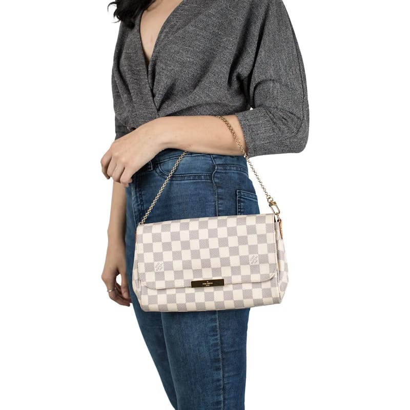 Louis Vuitton Favorite Damier Azur MM White/Blue
