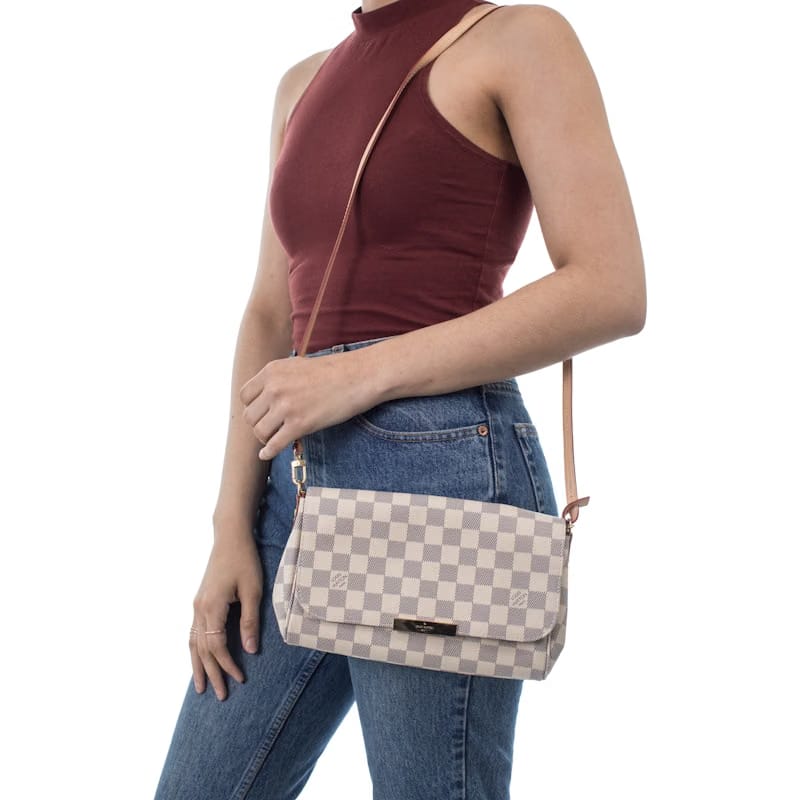 Louis Vuitton Favorite Damier Azur MM White/Blue