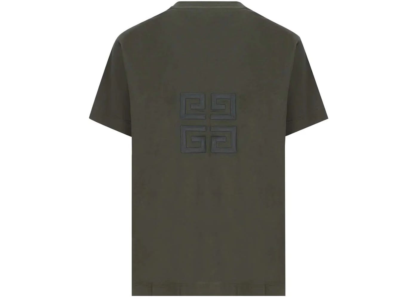 Givenchy Oversized Embroidered Logo T-Shirt Greyish Green