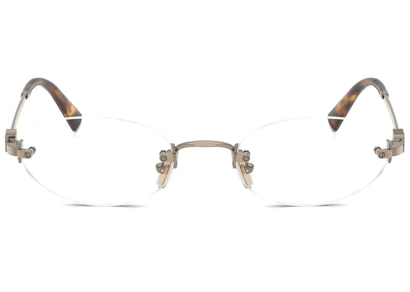 Miu Miu Frameless Optical Glasses Silver/Clear (0MU 53WV 1BC1O1)