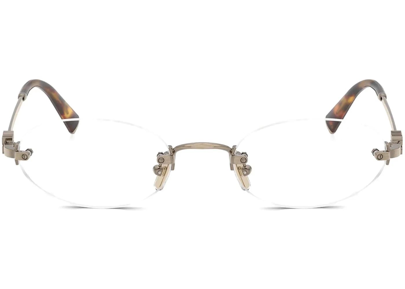 Miu Miu Frameless Optical Glasses Silver/Clear (0MU 53WV 1BC1O1)