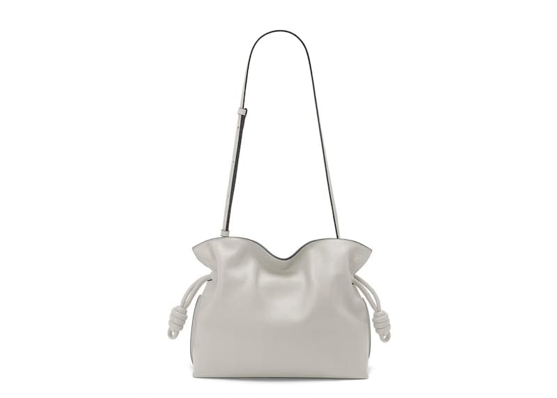 LOEWE Flamenco Clutch In Nappa Calfskin Ghost