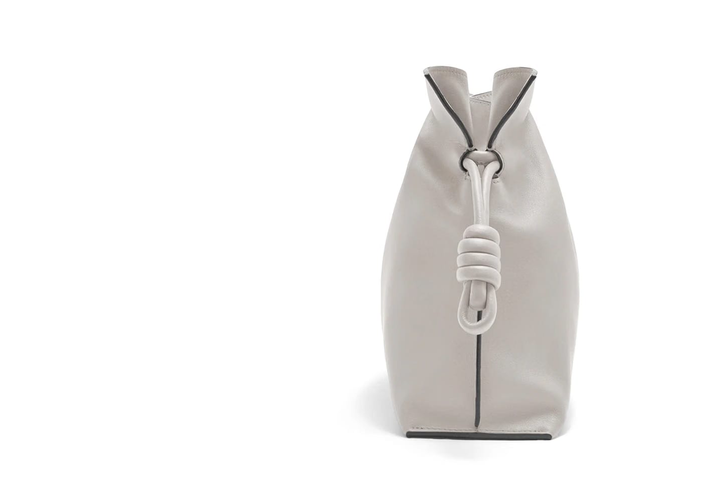 LOEWE Flamenco Clutch In Nappa Calfskin Ghost