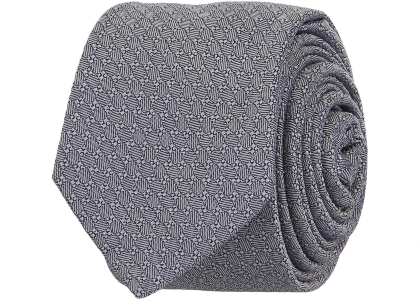 Givenchy Patterned Silk Tie Blue